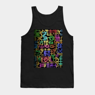 Abstract Geometric Layers Tank Top